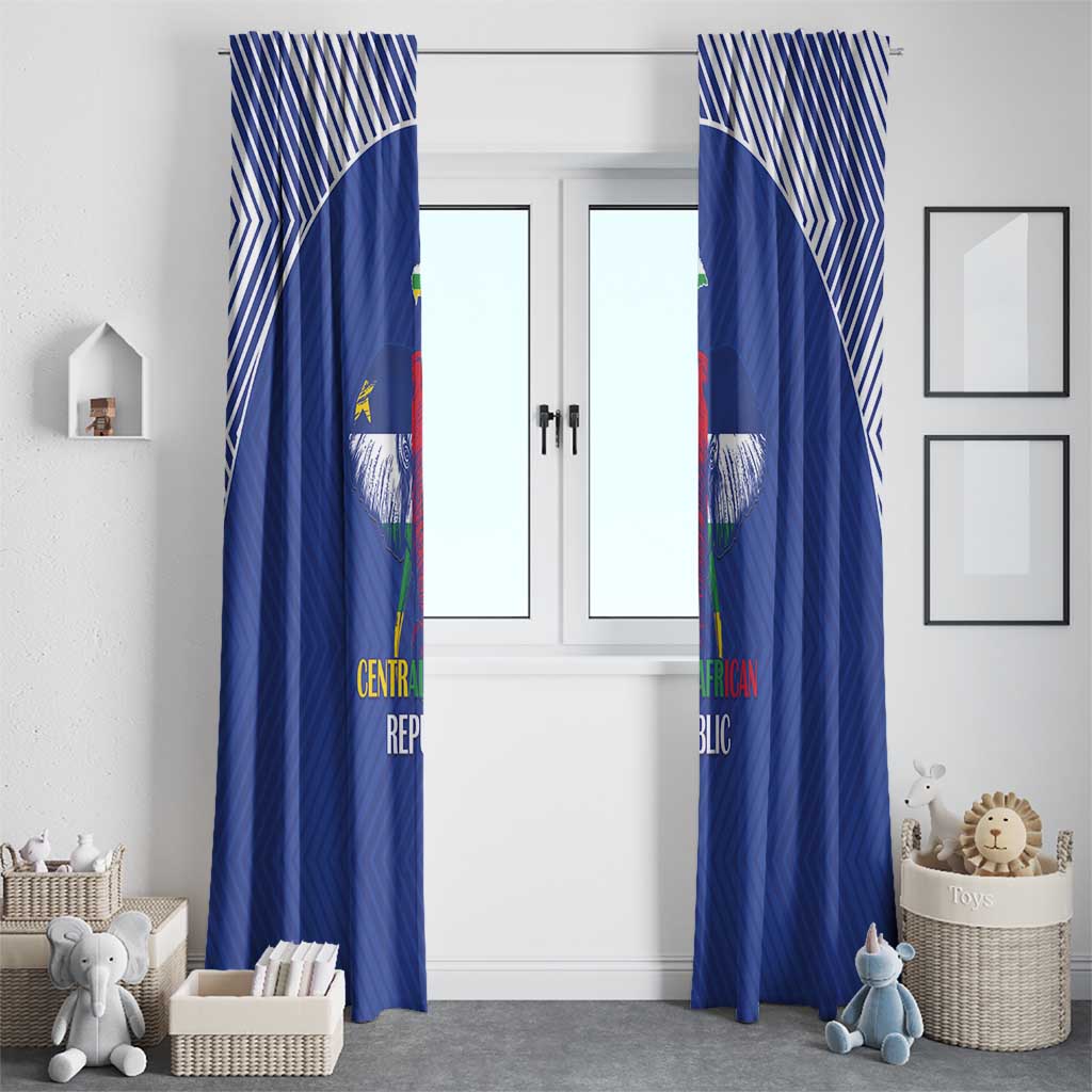 Central African Republic Football Window Curtain Go Champions - Wonder Print Shop