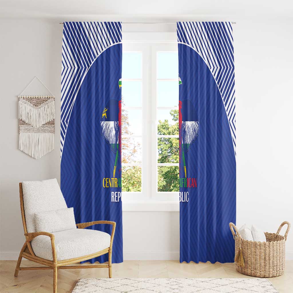 Central African Republic Football Window Curtain Go Champions - Wonder Print Shop