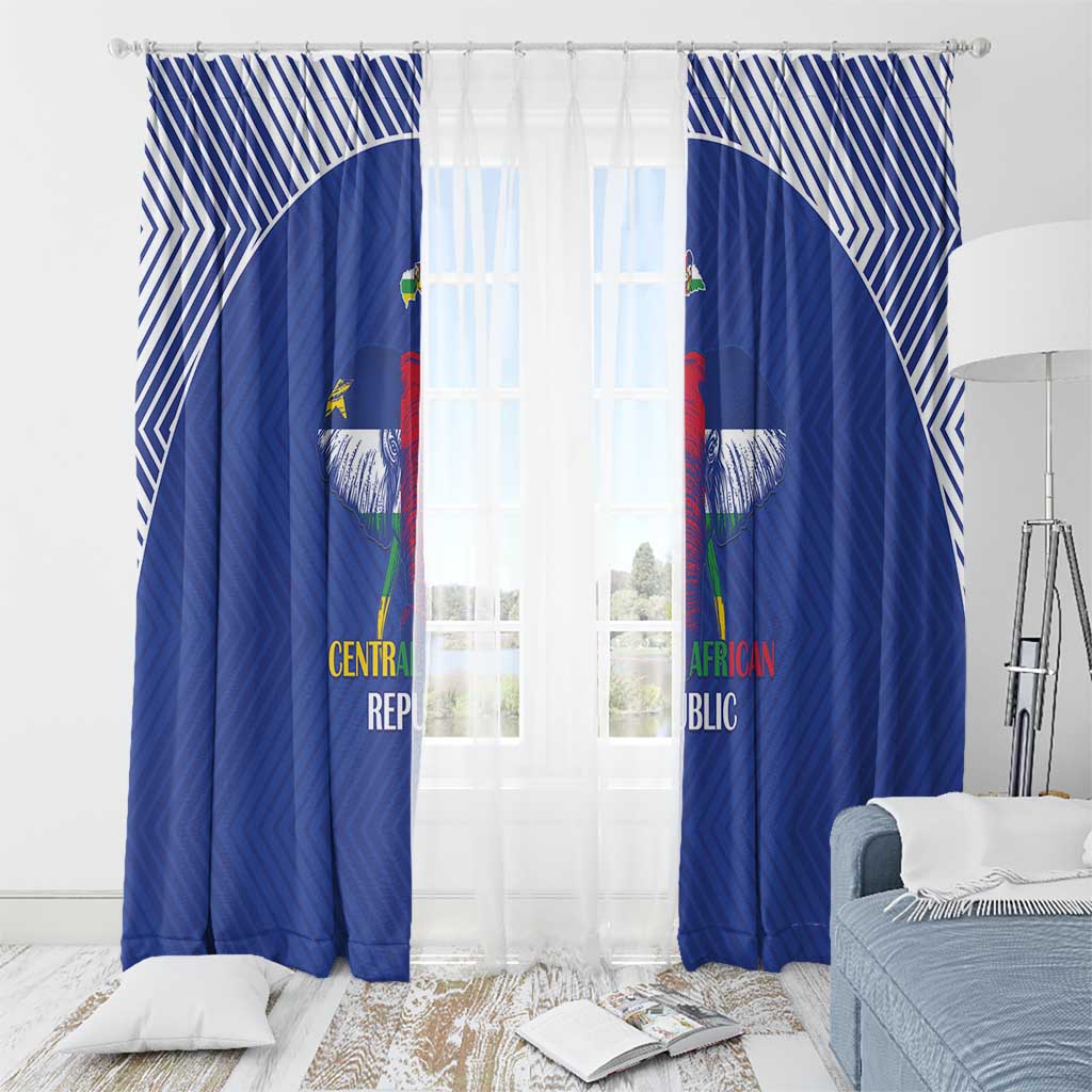 Central African Republic Football Window Curtain Go Champions - Wonder Print Shop