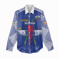 Custom Central African Republic Football Women Casual Shirt Go Champions - Wonder Print Shop