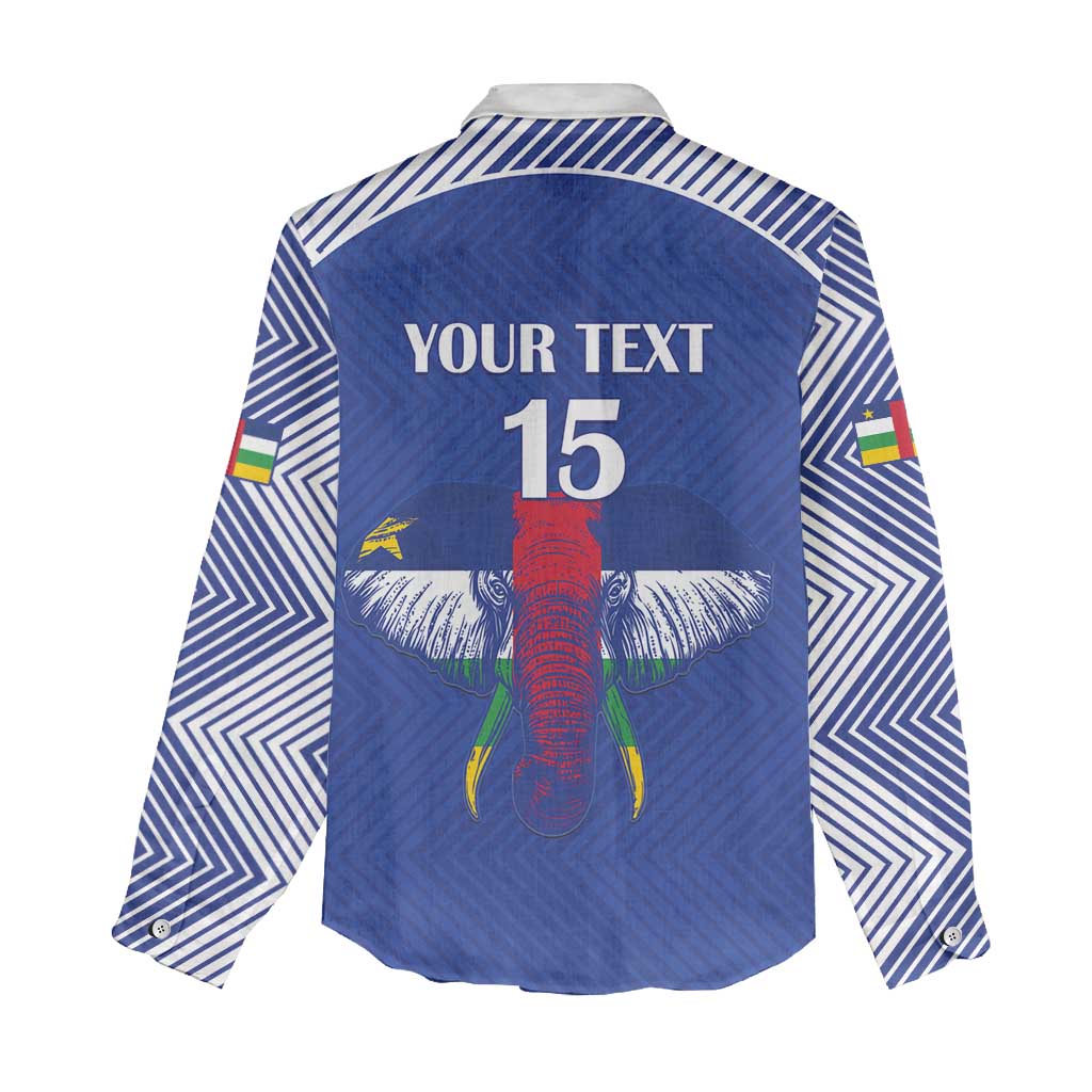Custom Central African Republic Football Women Casual Shirt Go Champions - Wonder Print Shop