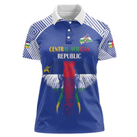 Custom Central African Republic Football Women Polo Shirt Go Champions - Wonder Print Shop
