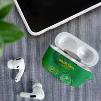 Mauritania Football AirPods Case Coat Of Arms With Islamic Pattern - Wonder Print Shop