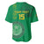 Custom Mauritania Football Baseball Jersey Coat Of Arms With Islamic Pattern - Wonder Print Shop