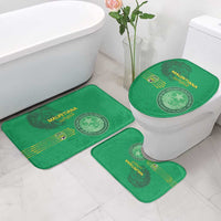 Mauritania Football Bathroom Set Coat Of Arms With Islamic Pattern - Wonder Print Shop