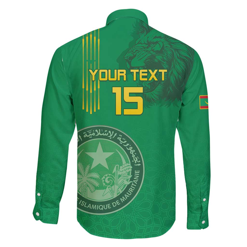 Custom Mauritania Football Family Matching Tank Maxi Dress and Hawaiian Shirt Coat Of Arms With Islamic Pattern - Wonder Print Shop