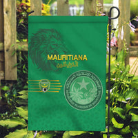 Mauritania Football Garden Flag Coat Of Arms With Islamic Pattern - Wonder Print Shop