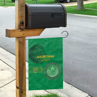 Mauritania Football Garden Flag Coat Of Arms With Islamic Pattern - Wonder Print Shop