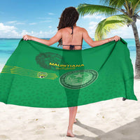 Mauritania Football Sarong Coat Of Arms With Islamic Pattern - Wonder Print Shop