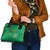 Mauritania Football Shoulder Handbag Coat Of Arms With Islamic Pattern - Wonder Print Shop