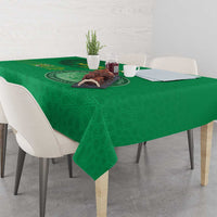 Mauritania Football Tablecloth Coat Of Arms With Islamic Pattern - Wonder Print Shop