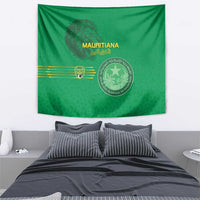 Mauritania Football Tapestry Coat Of Arms With Islamic Pattern - Wonder Print Shop