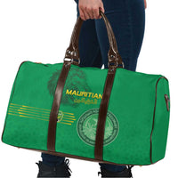 Mauritania Football Travel Bag Coat Of Arms With Islamic Pattern - Wonder Print Shop