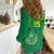 Custom Mauritania Football Women Casual Shirt Coat Of Arms With Islamic Pattern - Wonder Print Shop