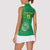 Custom Mauritania Football Women Sleeveless Polo Shirt Coat Of Arms With Islamic Pattern - Wonder Print Shop
