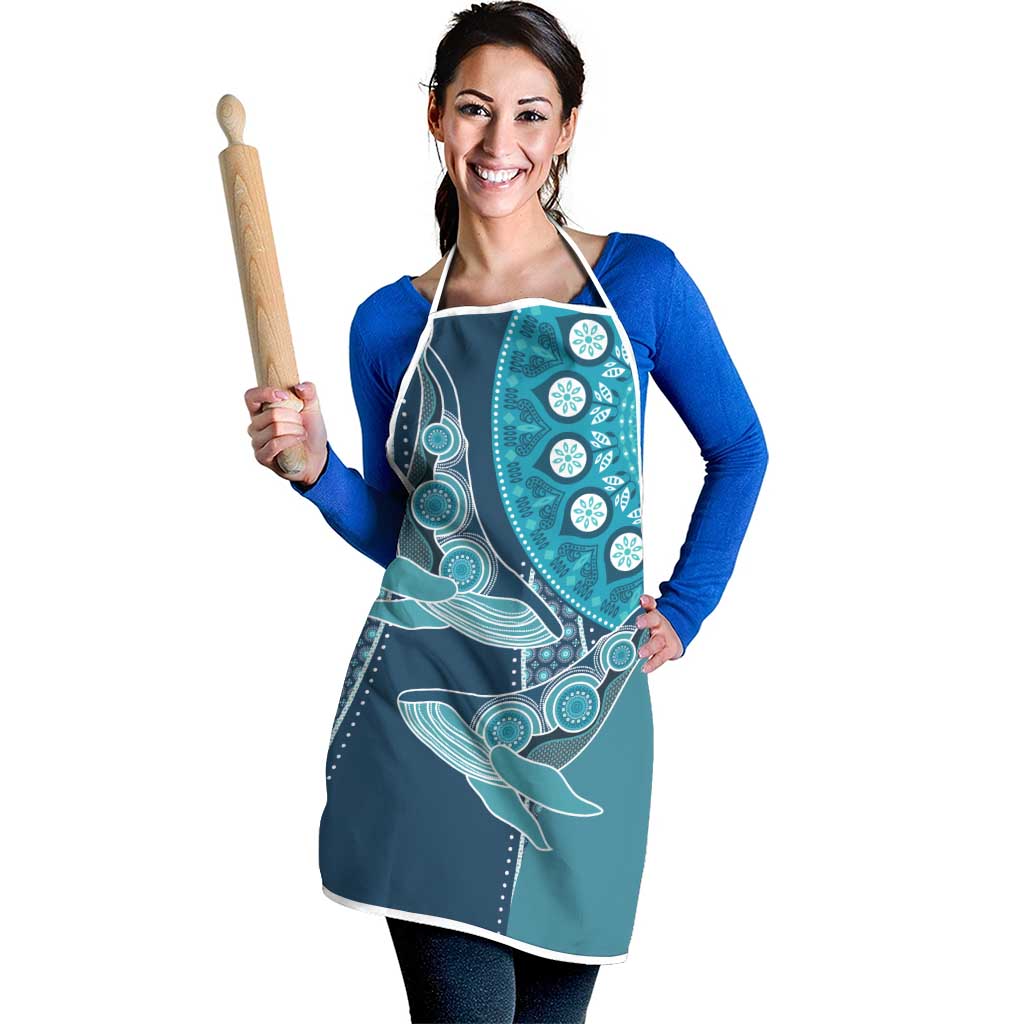 South Africa Whale Fes Apron African Shwe Shwe Pattern - Wonder Print Shop