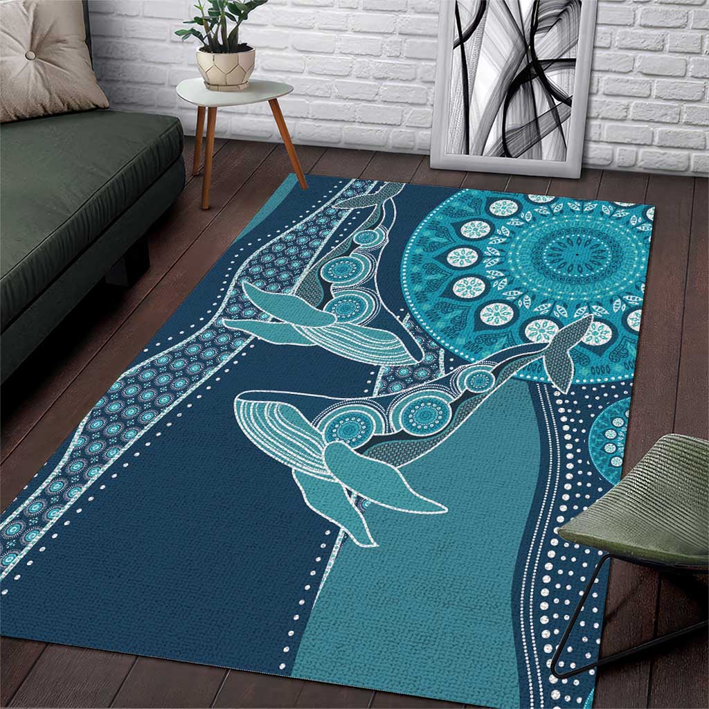 South Africa Whale Fes Area Rug African Shwe Shwe Pattern - Wonder Print Shop