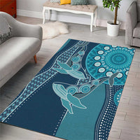 South Africa Whale Fes Area Rug African Shwe Shwe Pattern - Wonder Print Shop
