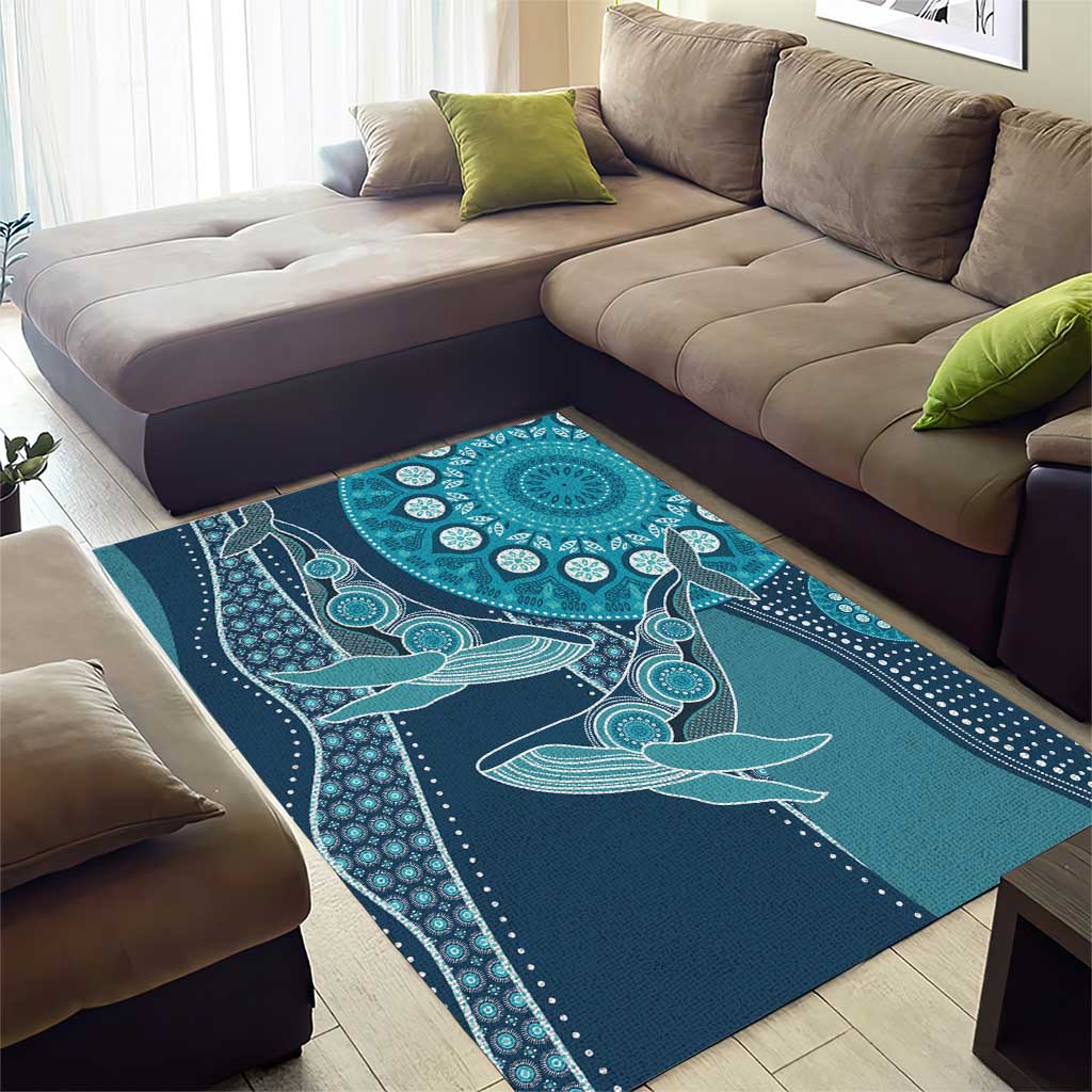 South Africa Whale Fes Area Rug African Shwe Shwe Pattern - Wonder Print Shop