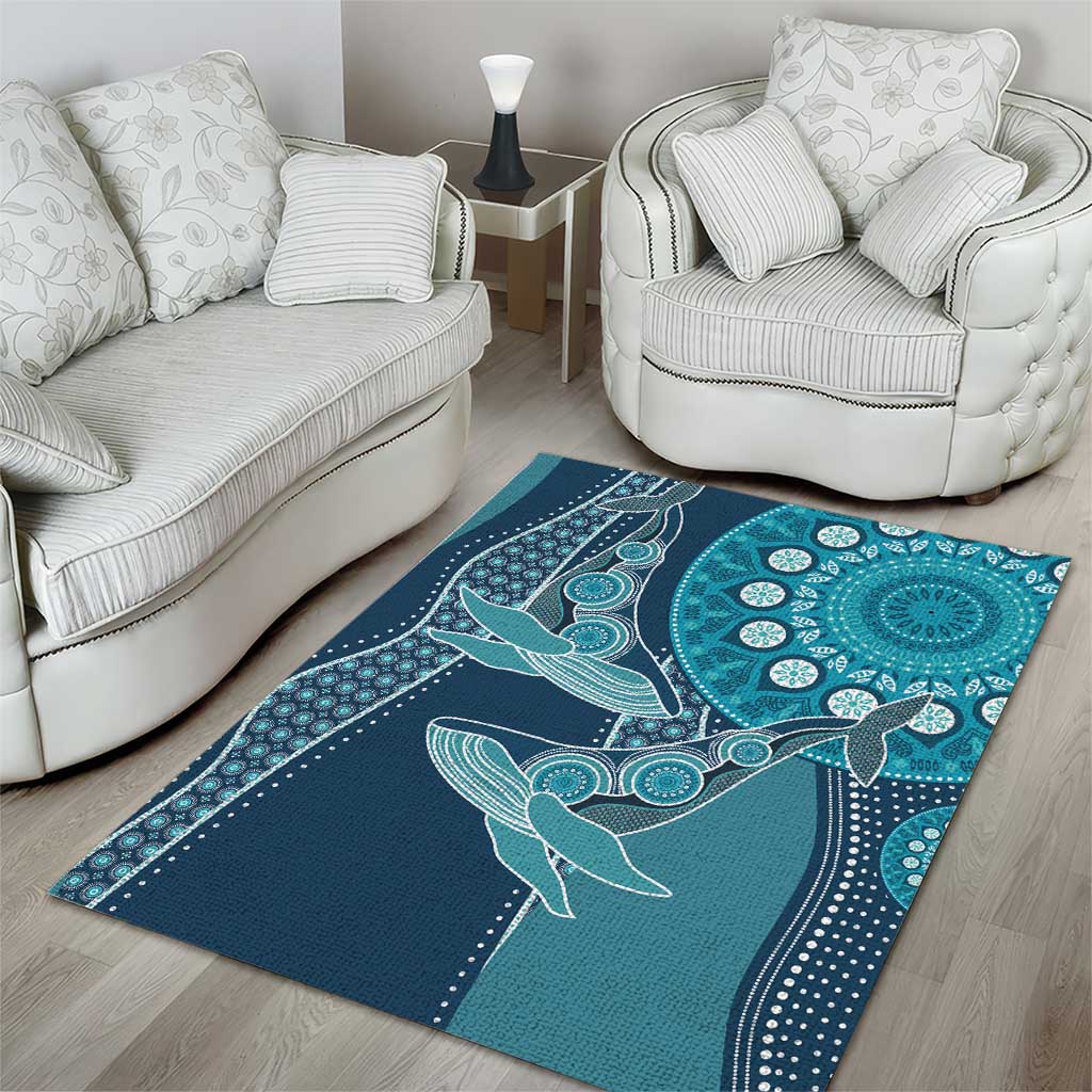 South Africa Whale Fes Area Rug African Shwe Shwe Pattern - Wonder Print Shop