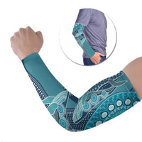 South Africa Whale Fes Arm Sleeves African Shwe Shwe Pattern - Wonder Print Shop