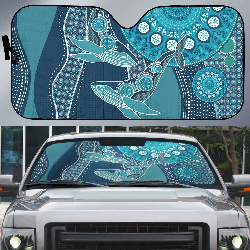 South Africa Whale Fes Auto Sun Shade African Shwe Shwe Pattern - Wonder Print Shop