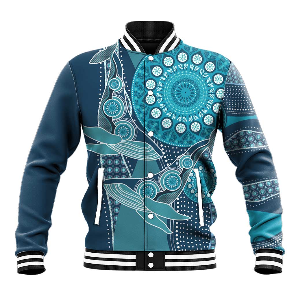 Personalized South Africa Whale Fes Baseball Jacket African Shwe Shwe Pattern - Wonder Print Shop