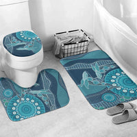 South Africa Whale Fes Bathroom Set African Shwe Shwe Pattern - Wonder Print Shop