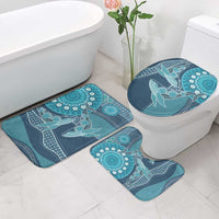 South Africa Whale Fes Bathroom Set African Shwe Shwe Pattern - Wonder Print Shop