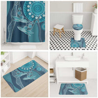 South Africa Whale Fes Bathroom Set African Shwe Shwe Pattern - Wonder Print Shop