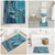 South Africa Whale Fes Bathroom Set African Shwe Shwe Pattern - Wonder Print Shop