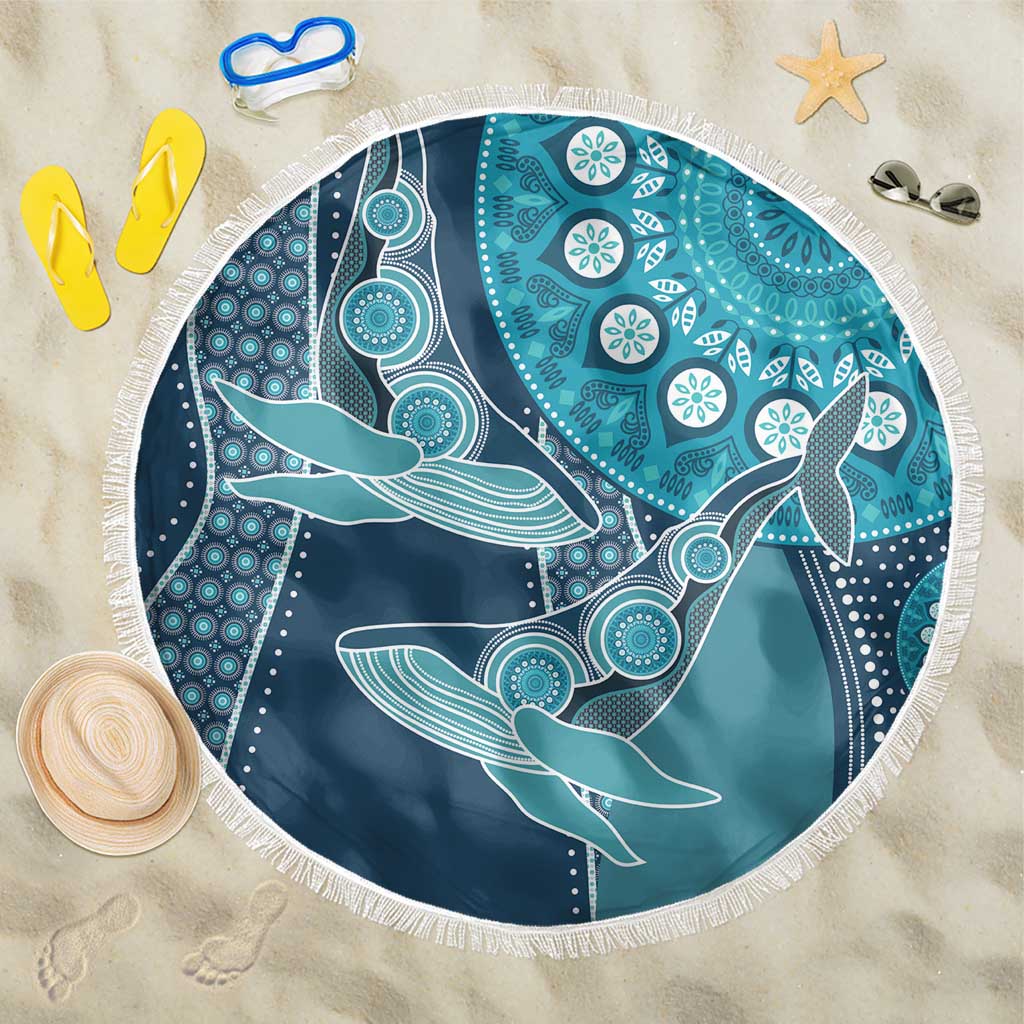 South Africa Whale Fes Beach Blanket African Shwe Shwe Pattern - Wonder Print Shop