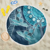 South Africa Whale Fes Beach Blanket African Shwe Shwe Pattern - Wonder Print Shop