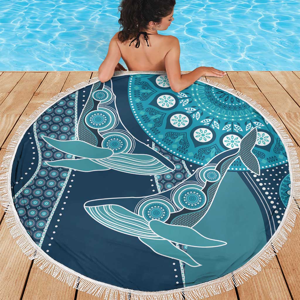South Africa Whale Fes Beach Blanket African Shwe Shwe Pattern - Wonder Print Shop