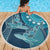 South Africa Whale Fes Beach Blanket African Shwe Shwe Pattern - Wonder Print Shop
