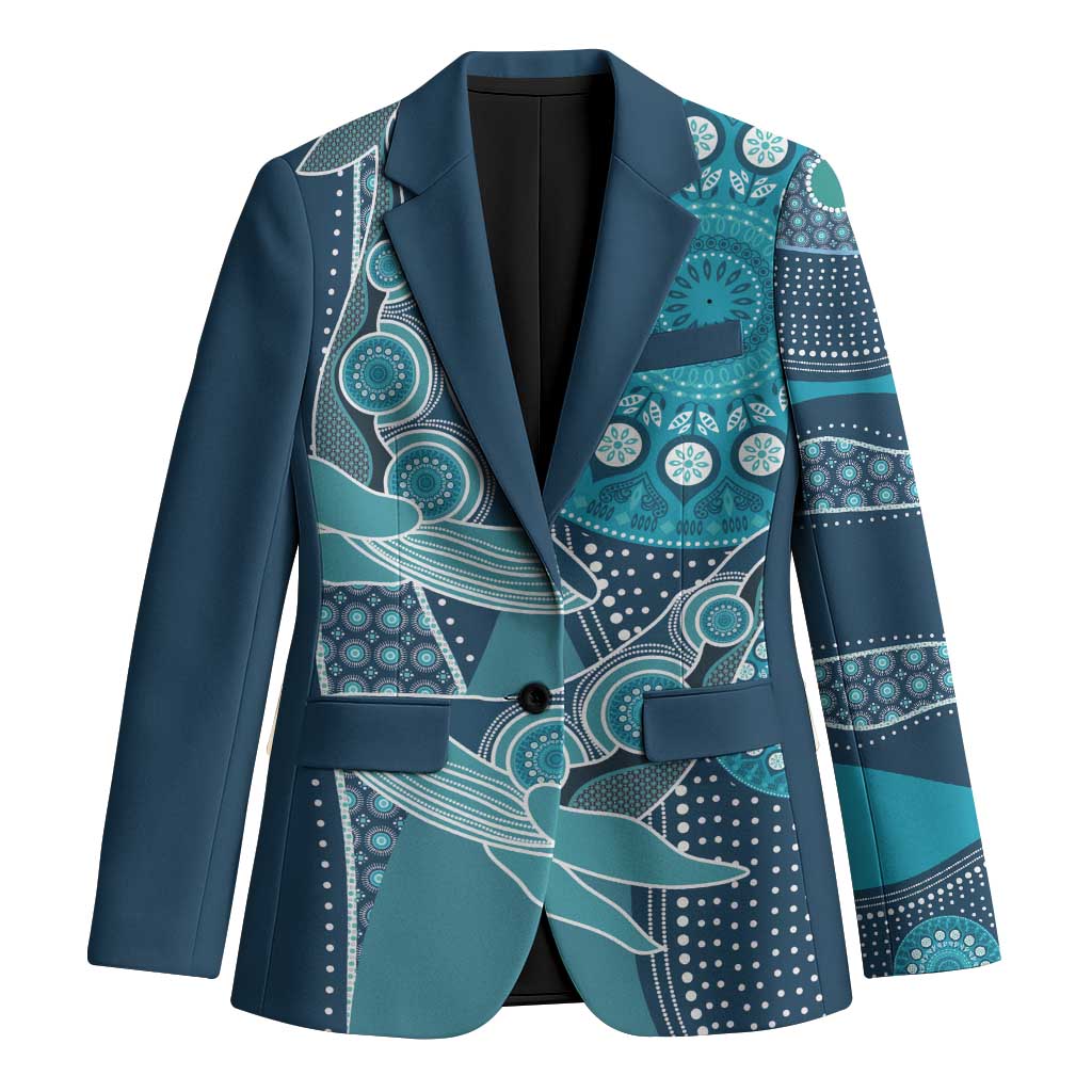 Personalized South Africa Whale Fes Blazer African Shwe Shwe Pattern - Wonder Print Shop
