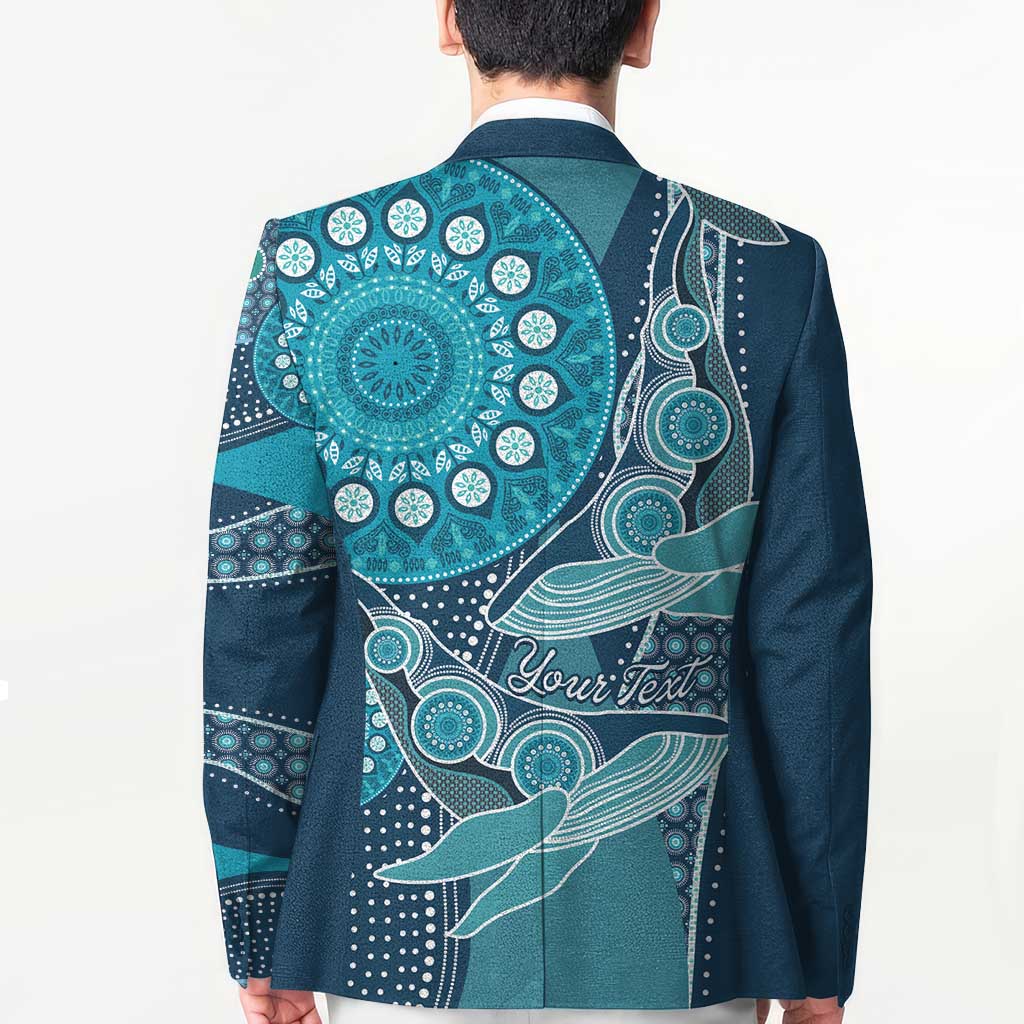 Personalized South Africa Whale Fes Blazer African Shwe Shwe Pattern - Wonder Print Shop