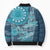 Personalized South Africa Whale Fes Bomber Puffer Jacket African Shwe Shwe Pattern - Wonder Print Shop