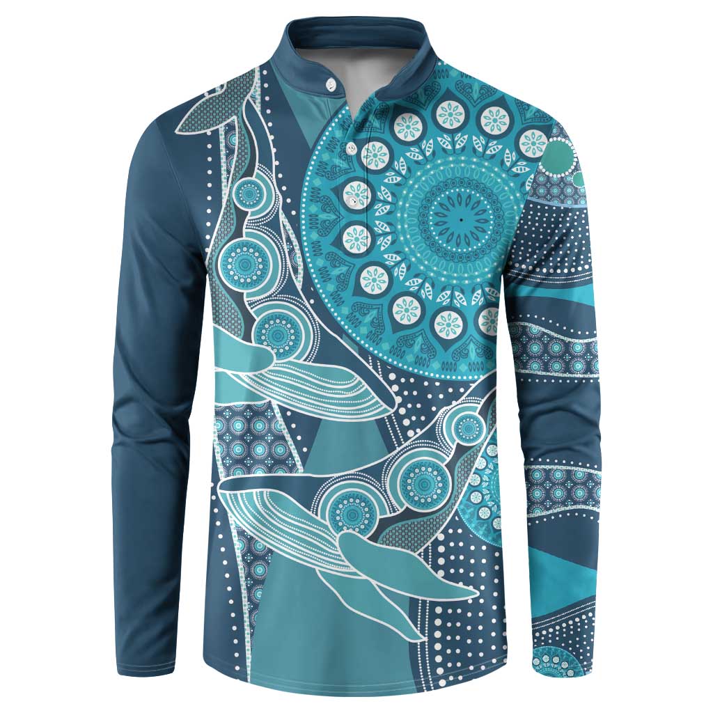 Personalized South Africa Whale Fes Button Sweatshirt African Shwe Shwe Pattern - Wonder Print Shop