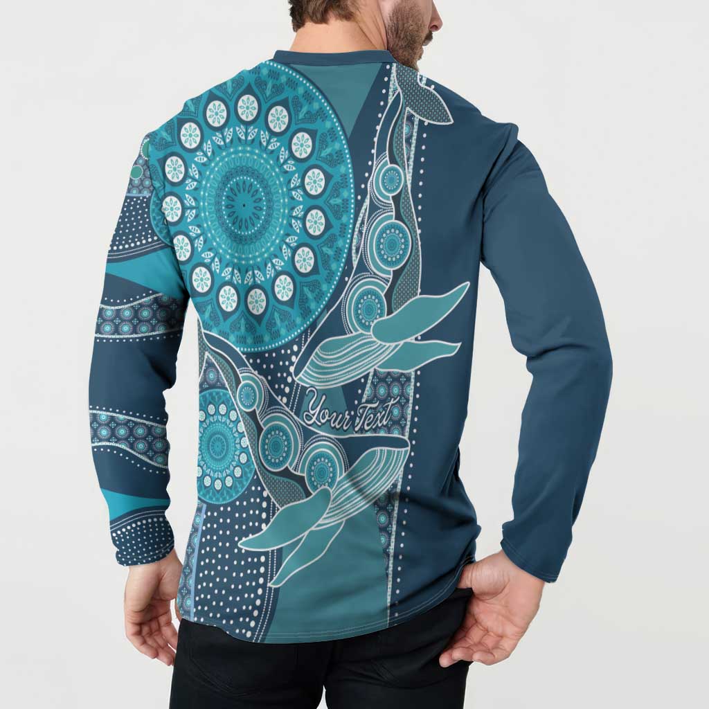 Personalized South Africa Whale Fes Button Sweatshirt African Shwe Shwe Pattern - Wonder Print Shop