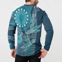 Personalized South Africa Whale Fes Button Sweatshirt African Shwe Shwe Pattern - Wonder Print Shop
