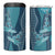 Personalized South Africa Whale Fes 4 in 1 Can Cooler Tumbler African Shwe Shwe Pattern - Wonder Print Shop