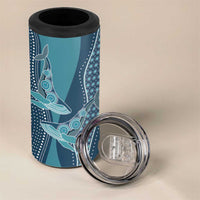 Personalized South Africa Whale Fes 4 in 1 Can Cooler Tumbler African Shwe Shwe Pattern - Wonder Print Shop