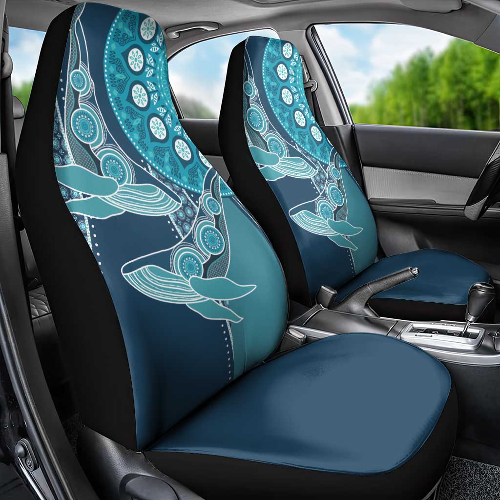 South Africa Whale Fes Car Seat Cover African Shwe Shwe Pattern - Wonder Print Shop