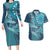Personalized South Africa Whale Fes Couples Matching Long Sleeve Bodycon Dress and Hawaiian Shirt African Shwe Shwe Pattern - Wonder Print Shop
