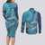 Personalized South Africa Whale Fes Couples Matching Long Sleeve Bodycon Dress and Long Sleeve Button Shirt African Shwe Shwe Pattern - Wonder Print Shop