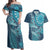 Personalized South Africa Whale Fes Couples Matching Off Shoulder Maxi Dress and Hawaiian Shirt African Shwe Shwe Pattern - Wonder Print Shop