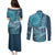 Personalized South Africa Whale Fes Couples Matching Puletasi and Long Sleeve Button Shirt African Shwe Shwe Pattern - Wonder Print Shop