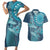 Personalized South Africa Whale Fes Couples Matching Short Sleeve Bodycon Dress and Hawaiian Shirt African Shwe Shwe Pattern - Wonder Print Shop
