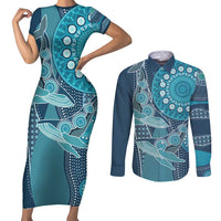 Personalized South Africa Whale Fes Couples Matching Short Sleeve Bodycon Dress and Long Sleeve Button Shirt African Shwe Shwe Pattern - Wonder Print Shop